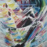 Apocalypse - 96x48 inches - Acrylics on canvas - collection of the artist