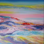 Beach At Dawn - 24x36 inches acrylics on canvas $500