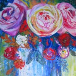 Flowers for Robyn Brown - 19x19 inches solde