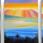 Coromandel triptuch - 18 x 72 inches oils on canvas $750