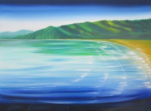 Golden Bay - 30x40 inches - oils on canvas $750