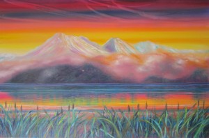 Taupo - 30x40 inches Oils on canvas $750